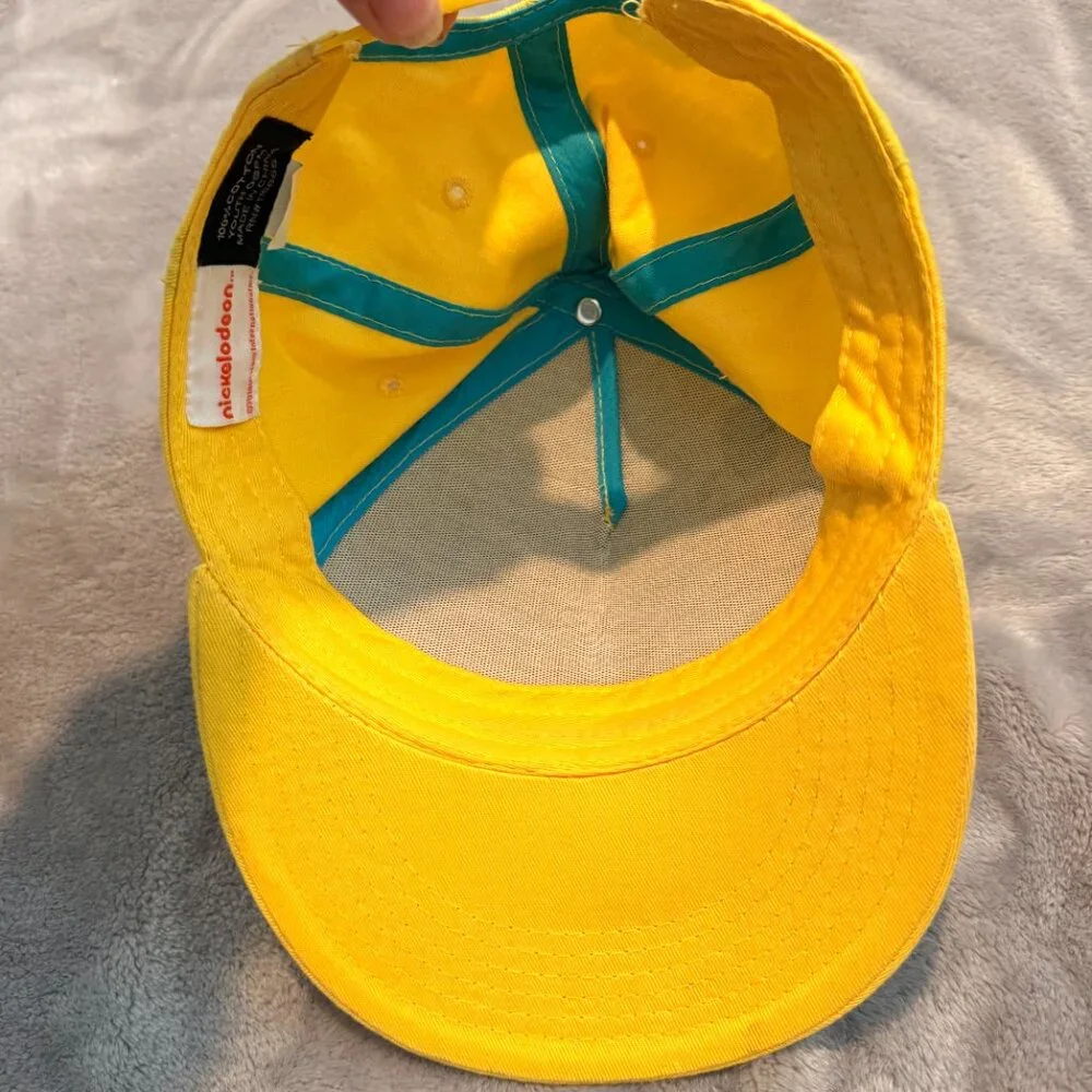 Set of 2 Youth Hats Nickelodeon SpongeBob Snapback & DC Batman Elastic Cap